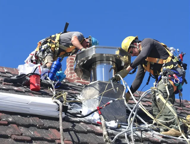 Protective chimney cap installed by Rosemead Chimney Sweep in Rosemead, CA