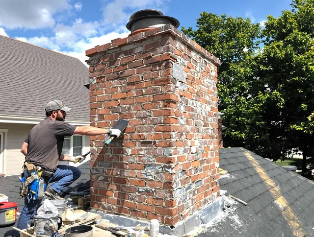 Completed chimney rebuild by Rosemead Chimney Sweep in Rosemead, CA