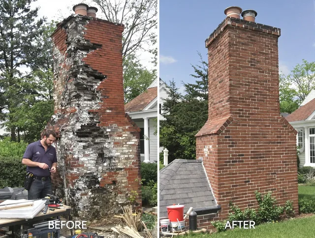 Rosemead Chimney Sweep performing a full chimney restoration in Rosemead, CA