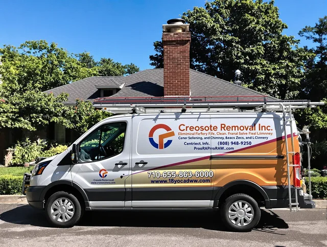 Rosemead Chimney Sweep technician removing creosote safely in Rosemead, CA