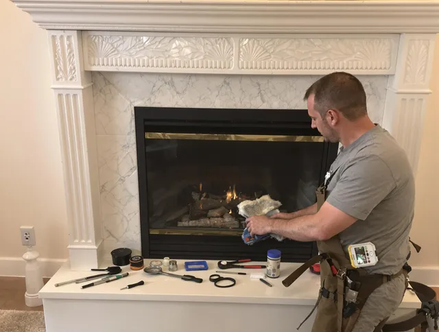 Rosemead Chimney Sweep performing fireplace maintenance in Rosemead, CA