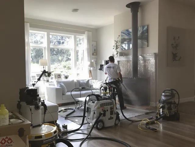 Soot removal service by Rosemead Chimney Sweep for a fireplace in Rosemead, CA